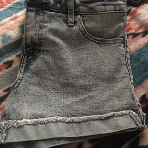Faded wash shorts